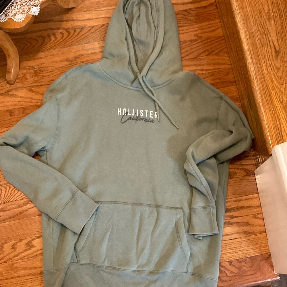 Hollister Green Sweatshirt Hoodie Casual